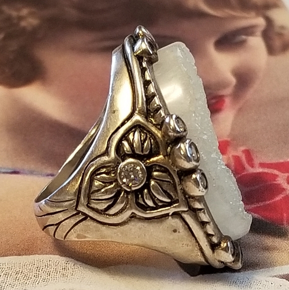 Silpada Sterling Silver & Druzy Ring - Picture 5 of 11